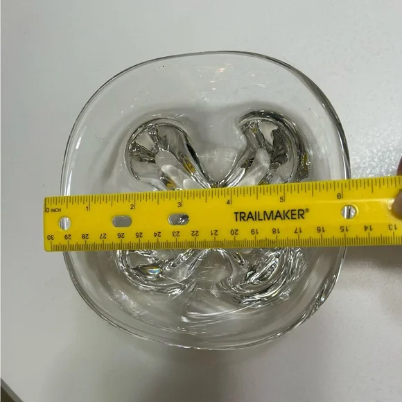 VintageORREFORS Art Mid Century Mod. Crystal bowl - Picture 7 of 9